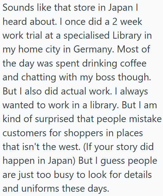 Screenshot 1 Librarian Keeps Mysteriously Being Mistaken For A Retail Worker Every Time She Goes To A Bookstore, But Shes Just There Stocking Up Like Everyone Else