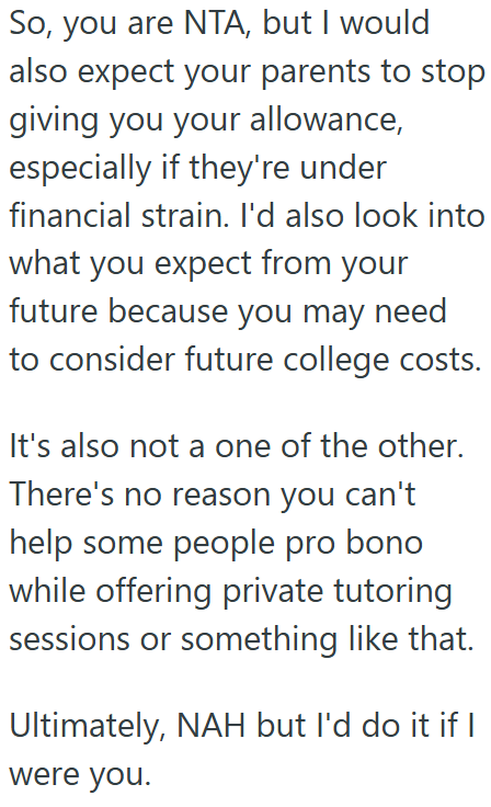 Screenshot 1 3004fd Gifted Math Student Doesnt Want To Charge For Tutoring, But Her Parents Think It Would Help Her And The Household