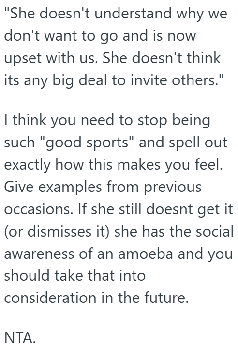Screenshot 2 881d34 Couple Canceled A Cruise Vacation With Close Family Members After Learning That They Invited Four Strangers, But They Dont Think Its A Big Deal