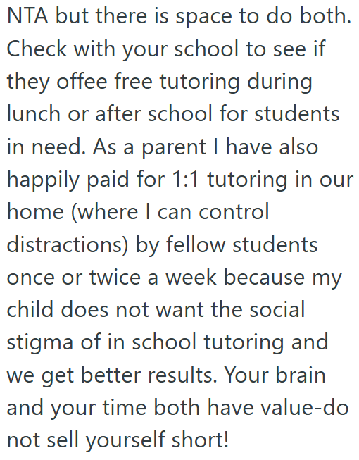 Screenshot 3 40ba2c Gifted Math Student Doesnt Want To Charge For Tutoring, But Her Parents Think It Would Help Her And The Household