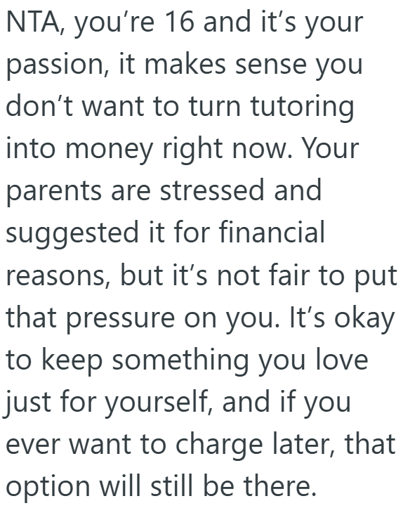 Screenshot 4 28bed7 Gifted Math Student Doesnt Want To Charge For Tutoring, But Her Parents Think It Would Help Her And The Household