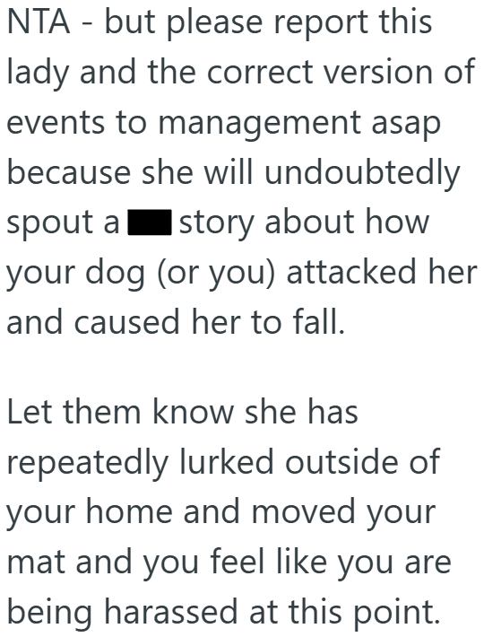 Screenshot 5 9a6300 Snooping Neighbor Was Right By Her Door Again, So When She Barged It Open To Investigate, She Fell