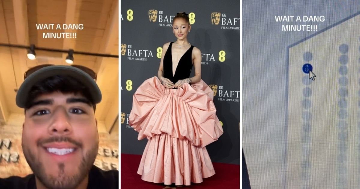 Man buying concert tickets