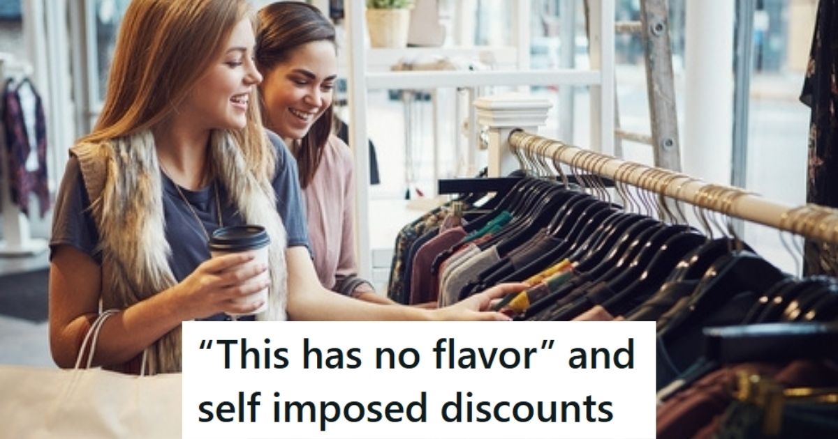 Two women with coffee shopping