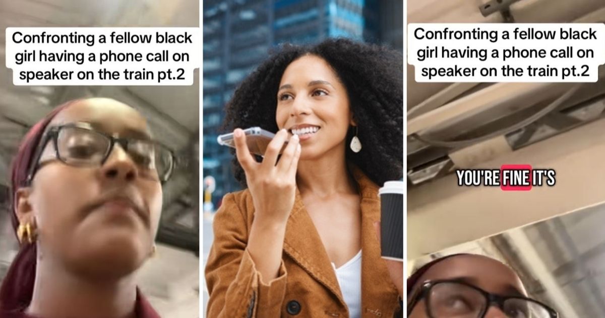 Talking on the phone in public