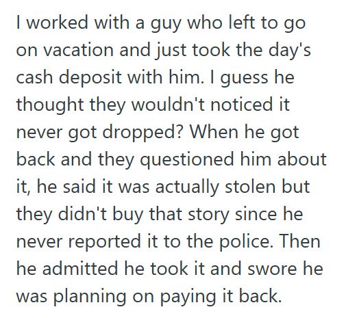 Stealing 1 Retail Employee Admits To Stealing $20 From A Coworkers Locker And Gets Fired Immediately, But She Still Shows Up The Next Day Expecting To Work