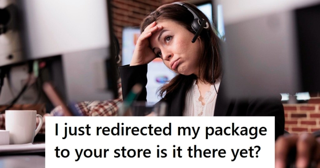 Woman tired at customer support job
