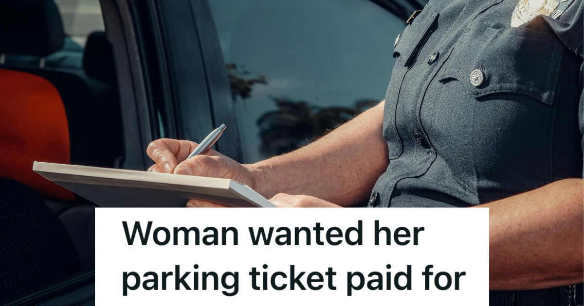 Cop writing a ticket