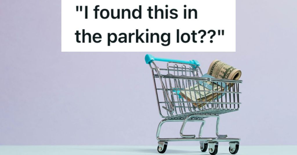 A mini shopping cart with US bills in it