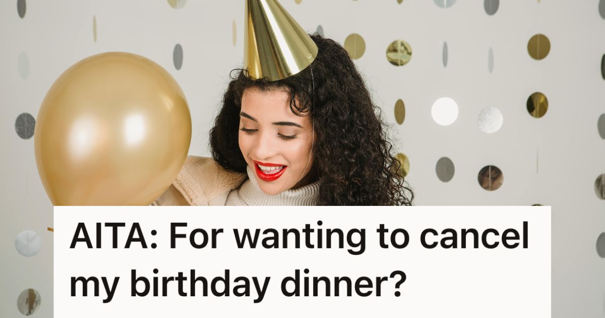 Woman wearing a party hand surrounded by party decorations