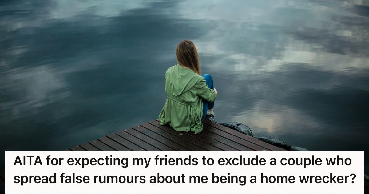 Woman sitting alone on a dock