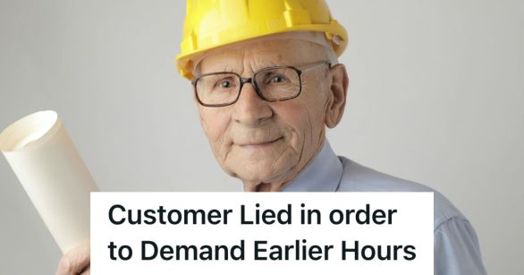 Older man smiling in construction helmet