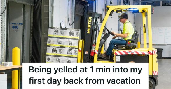 Man moving supplies in a factory
