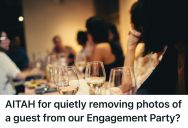 Bride-To-Be Set A Dress Code For Her Engagement Party, And When A Couple Of Guests Didn’t Follow It, She Removed Their Photos