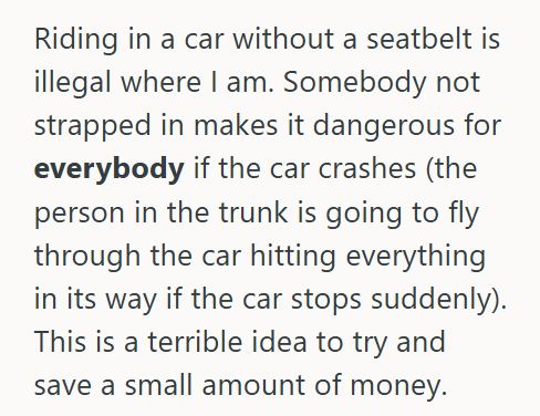 Trunk 1 Coworkers Wanted Someone To Ride In The Trunk During Carpool Overflow, And When This Woman Refused, They Called Her “Inflexible”