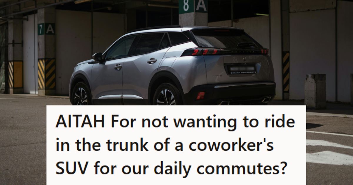 Silver SUV parked and waiting for the carpoolers to get in