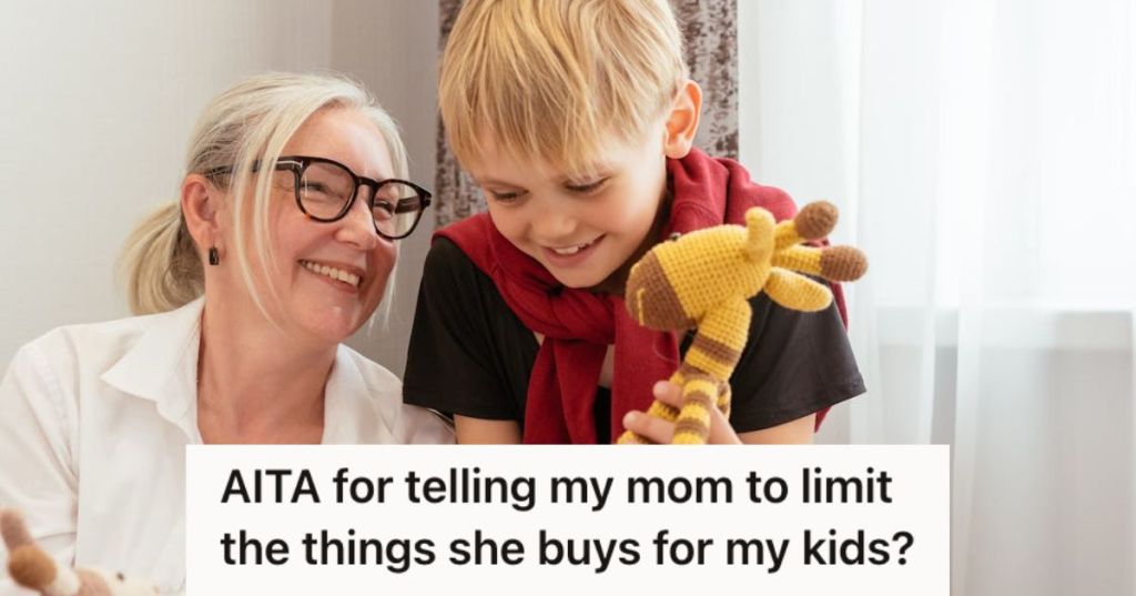 Grandmother playing with her grandson