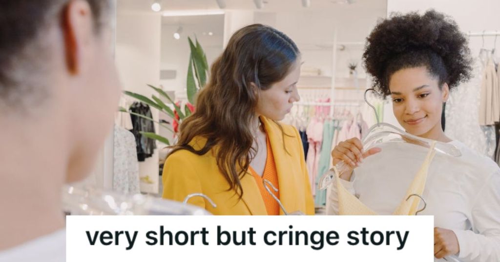 Women shopping in a clothing store