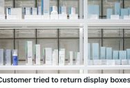 Customer Tried To Return Display Boxes, But When This Woman Refused To Accept Them, She Pretended To Call The Cops