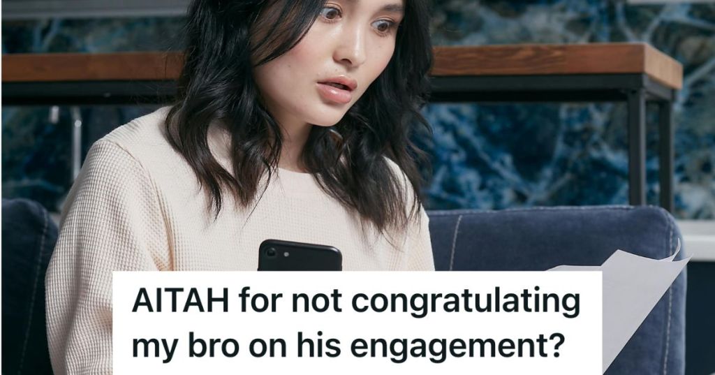 Surprised woman looking at a letter and holding a phone