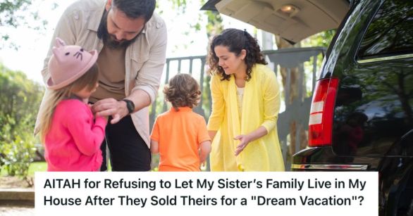 Family getting ready for a road trip