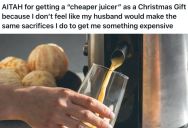Her Husband Wanted An Expensive Juicer For Christmas, But She Bought One That’s Way Cheaper Because He Doesn’t Buy Her Expensive Gifts