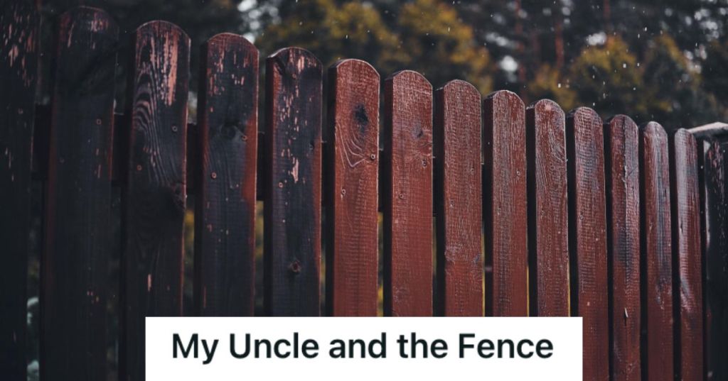 An old and discolored fence