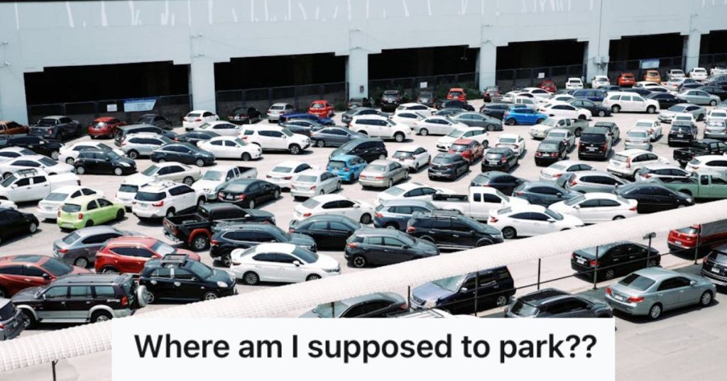 Parking lot full of cars
