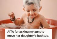 College Student Asked His Aunt To Dump Her Baby’s Bathwater After Every Bath Time, But She Refused And Told Him To Do It Himself