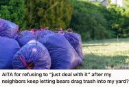 Homeowner Confronted Her Next-Door Neighbor About The Trash They Leave Outside Their House, But The Neighbor’s Response Was To “Just Deal With It”