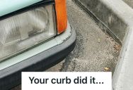 Woman Faced An Angry Customer Who Said That The Store’s Curb Damaged His Car, So She Gave Him A Sarcastic But Honest Reply