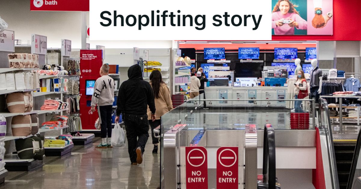 Employee Was Working In A Store That Was Short Staffed, So She Wasnt Able To Stop A Man From Shoplifting People shopping inside a big store