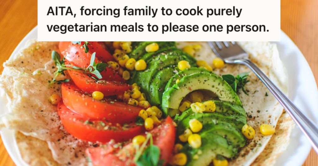 A plate of vegetarian dish