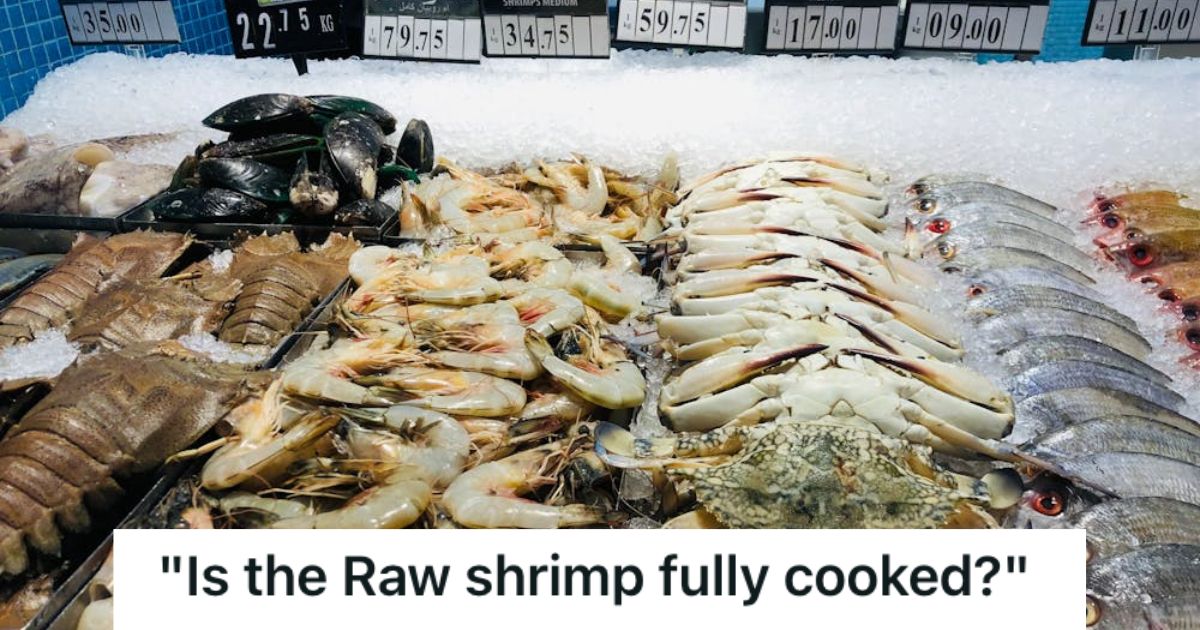 Raw seafoods on ice