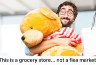 Employee Informed The Customer That The Giant Valentine’s Day Bear Costs $80, But The Customer Asked If He Could Pay Less