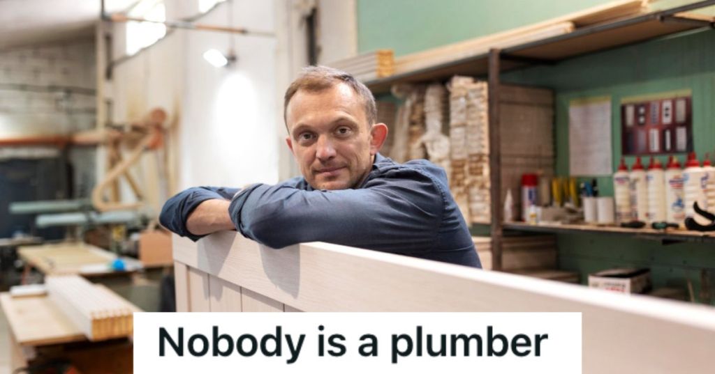 Employee working in a hardware store