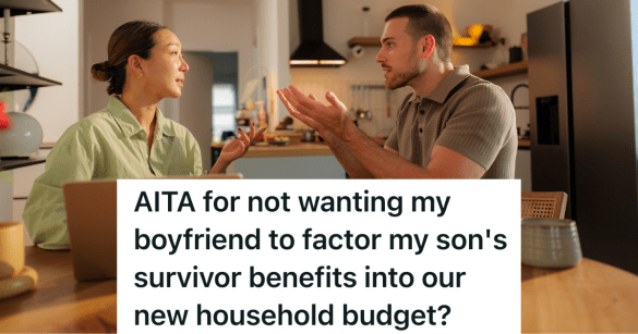 couple arguing in their kitchen