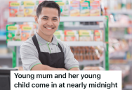 Grocery Store Employee Interacts With A Sick Child, And The Child’s Reaction Makes His Whole Night