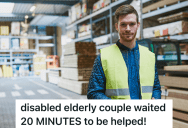 Elderly Couple Needs Assistance, But An Employee Who Promised To Help Left Them Waiting Indefinitely
