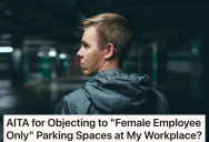 Man Noticed A Pink Sign In The Parking Lot At Work, So He Decided To Ask His Fiance About It
