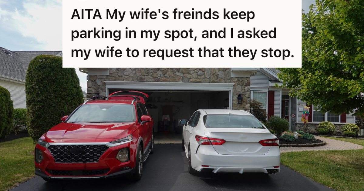 two cars parked in the driveway in front of a house