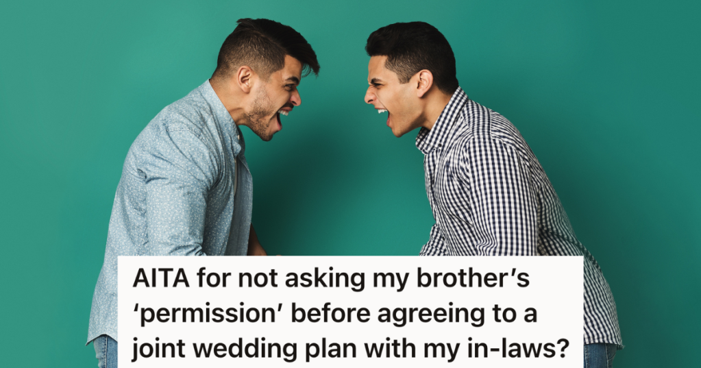two men yelling at each other