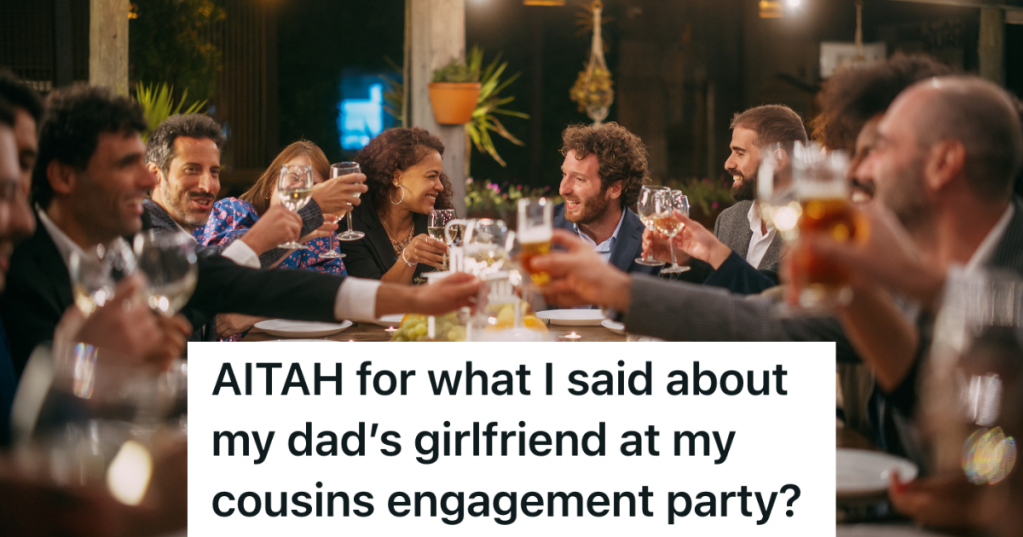 adults celebrating at engagement party
