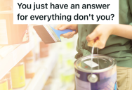 Customer Wants Employee To Color Match Paint, But The Sample She Brings In Is Way Too Small