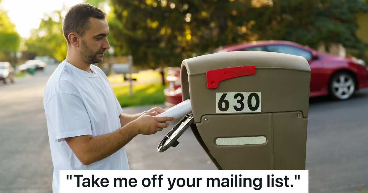 man taking mail out of his mailbox