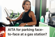 Driver Parks At Gas Station Pump Facing Another Customer, But The Other Customer Honked So Loudly That The Driver Moved The Car To Another Pump