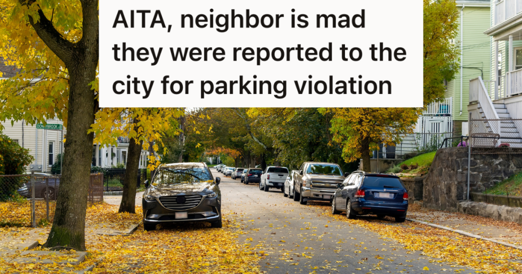 cars parked on neighborhood street in the fall