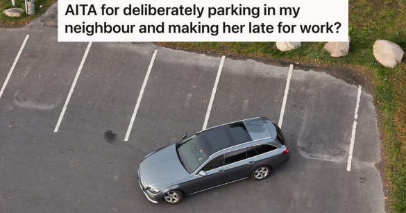 car backing into parking spot