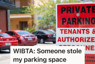 Man’s Apartment Includes A Reserved Parking Spot, But A Stranger Keeps Illegally Parking There