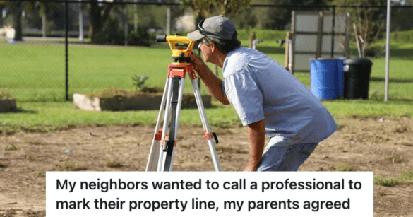 Man doing land surveying